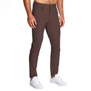 ATHLETIC FIT STRETCH TECH CHINO - BROWN SIZE 34